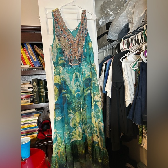 Women’s Maxi Blue Dress - Picture 3 of 3